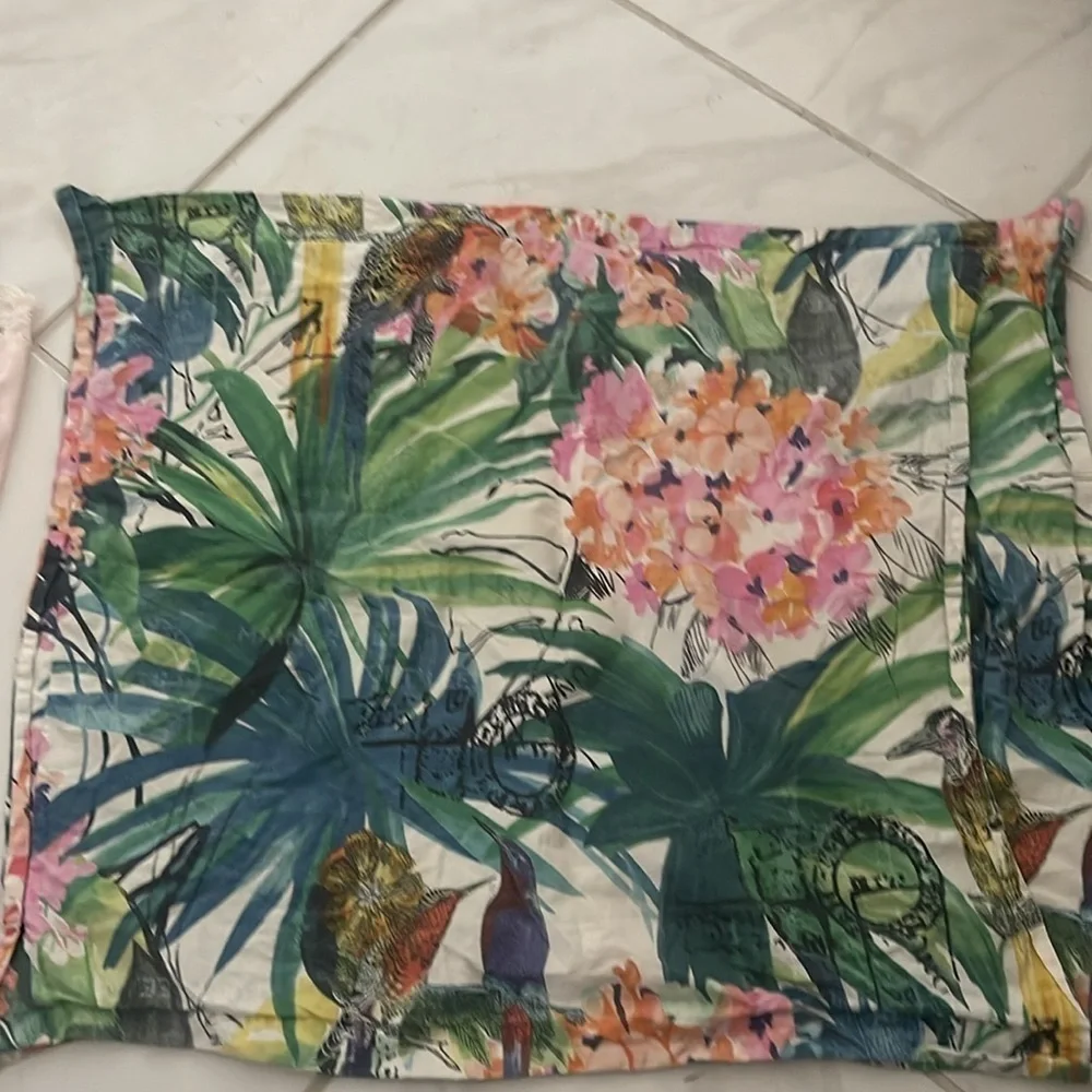 1 Pottery barn botanical birds pillow cover standard